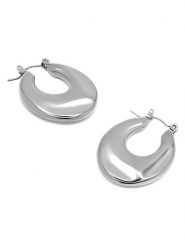 MOODE Kolczyki-kreole "Isaline" rozmiar: onesize. Szare kolczyki MOODE, ze stali. Za 43.99 zł.