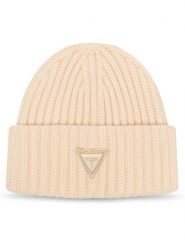 Guess Czapka AW5623 VIS01 Beżowy jasny. Brązowe czapki zimowe Guess, z aplikacjami, z wiskozy. Za 154.99 zł.