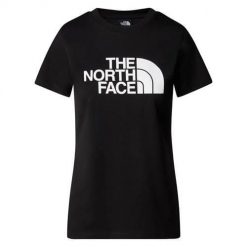 Koszulka sportowa damska The North Face Easy Tnf. Czarne t-shirty sportowe The North Face, s, bez wzorów, z bawełny, bez ramiączek. Za 149.50 zł.