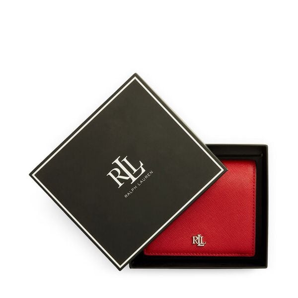 Portfel LAUREN RALPH LAUREN. Czerwone portfele Lauren Ralph Lauren, bez wzorów. Za 419.99 zł.