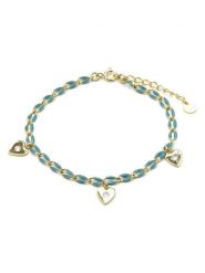 Luxenter Bransoletka z elementami ozdobnymi rozmiar: onesize. Żółte bransoletki Luxenter, z kryształem, srebrne. Za 113.10 zł.