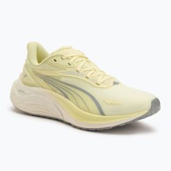 Buty do biegania damskie PUMA Electrify Nitro 4. Żółte buty do biegania Puma, bez wzorów, bez zapięcia, do biegania. Za 369.99 zł.