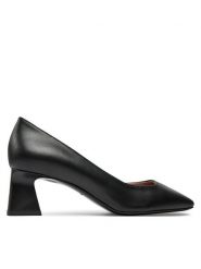 Pollini Czółenka SA10045C1LTD0000 Czarny. Czarne czółenka Pollini, bez wzorów, ze skóry, bez obcasa, bez zapięcia. Za 719.99 zł.
