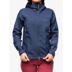Kurtka softshell damska Houdini Pace Jacket. Niebieskie kurtki przejściowe sportowe Houdini, bez wzorów, z softshellu, bez kaptura, trekkingowe. W wyprzedaży za 939.30 zł.