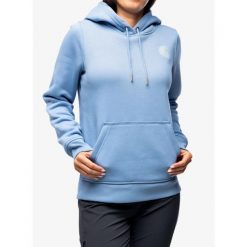 Bluza z kapturem damska Carhartt Logo Sleeve Graphic Sweatshirt. Czarne bluzy Carhartt, m, bez wzorów, sportowe, bez ramiączek, z kapturem. Za 277.99 zł.