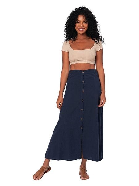 Aller Simplement Spódnica w kolorze granatowym rozmiar: 38. Niebieskie spódnice Aller Simplement, bez wzorów, klasyczne, maxi. Za 87.40 zł.