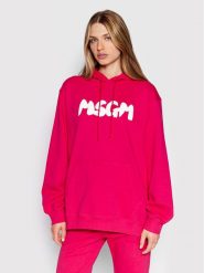 MSGM Bluza 3341MDM182 227799 Różowy Regular Fit. Czerwone bluzy MSGM, s, bez wzorów, z bawełny, bez kaptura. Za 559.99 zł.