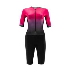 Damski kombinezon trójfunkcyjny Huub Collective Trisuit. Czarne kombinezony HUUB, s, bez wzorów, z tkaniny, bez kołnierzyka, bez ramiączek, długie. Za 789.99 zł.