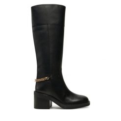 Kozaki MICHAEL Michael Kors. Czarne kozaki MICHAEL Michael Kors, bez wzorów, bez obcasa, na słupku, bez zapięcia. Za 1,689.00 zł.