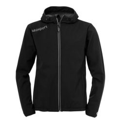 Kurtka softshellowa Uhlsport ESSENTIAL. Czarne kurtki Uhlsport, m, bez wzorów, sportowe, bez kaptura. W wyprzedaży za 305.50 zł.