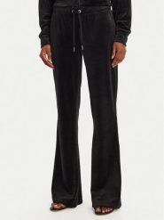 Juicy Couture Spodnie dresowe Christine JCWBJ125304 Czarny Flared Leg. Czarne spodnie dresowe Juicy Couture, bez wzorów, z dresówki. Za 249.99 zł.