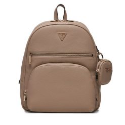 Plecak Guess. Brązowe plecaki Guess, z aplikacjami, bez dodatków. Za 319.99 zł.