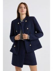 Josephine & Co Kurtka "Albert" w kolorze granatowym rozmiar: 40. Niebieskie kurtki Josephine & Co, bez wzorów, z wełny, bez kaptura. Za 385.62 zł.