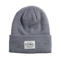 Czapka zimowa COAL UNIFORM heather grey. Szare czapki zimowe COAL, bez wzorów, sportowe. Za 29.00 zł.
