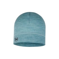 Czapka termoaktywna Buff Lightweight Merino Beanie - solid pool. Żółte czapki zimowe Buff, bez wzorów, sportowe. Za 126.99 zł.