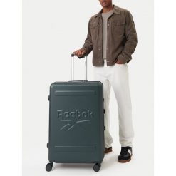Walizka duża Reebok. Zielone walizki Reebok, duże. Za 349.99 zł.