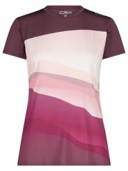 CMP Koszulka funkcyjna w kolorze różowo-bordowym rozmiar: 40. Czerwone t-shirty sportowe CMP, bez wzorów, z materiału, bez ramiączek, outdoorowe. Za 101.46 zł.