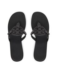 Tory Burch Japonki Miller 159829 Czarny. Czarne japonki Tory Burch, bez wzorów, ze skóry. Za 1,419.00 zł.