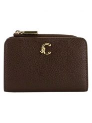 COCCINELLE Skórzany portfel w kolorze brązowym - 13 x 9 cm rozmiar: onesize. Brązowe portfele Coccinelle, bez wzorów, z materiału. Za 357.63 zł.