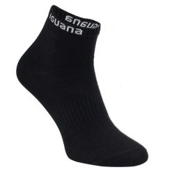 Skarpety Unisex Adult Igino Mid Cut (zestaw 3 Sztuk). Czarne skarpetki IGUANA, bez wzorów. Za 43.99 zł.