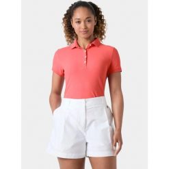 Koszulka Polo Damska Helly Hansen W Crewline. Czerwone t-shirty sportowe Helly Hansen, bez wzorów, bez ramiączek, żeglarskie. Za 299.00 zł.