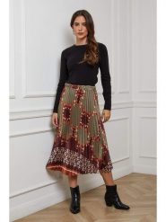 L'armoire de Suzette Spódnica w kolorze zielonym rozmiar: 34/36. Zielone spódnice L'armoire de Suzette, na co dzień, l, bez wzorów, klasyczne, midi, proste. Za 78.99 zł.