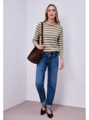 Street One Sweter w kolorze szarobrązowo-białym rozmiar: 36. Białe swetry Street One, bez wzorów, street, bez ramiączek. Za 105.88 zł.