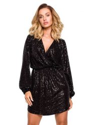 Made of emotion Sukienka w kolorze czarnym rozmiar: S. Czarne sukienki Made Of Emotion, na co dzień, s, bez wzorów, z asymetrycznym kołnierzem, bez ramiączek, mini, asymetryczne. Za 219.99 zł.