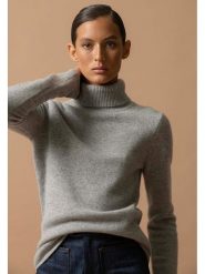 Perfect Cashmere Kaszmirowy golf "Willow" w kolorze szarym rozmiar: XXL. Szare swetry Perfect Cashmere, xxl, bez wzorów, z kaszmiru, bez ramiączek. Za 521.99 zł.