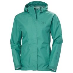Damska kurtka wodoodporna Helly Hansen Seven J. Zielone kurtki przeciwdeszczowe Helly Hansen, m, bez wzorów, z poliesteru, bez kaptura, rowerowe. Za 488.50 zł.