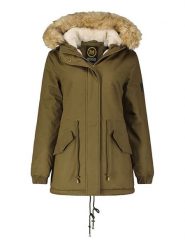 Maison Montaigne Parka "Ampumai" w kolorze khaki rozmiar: M. Brązowe płaszcze Maison Montaigne, m, bez wzorów, bez kaptura. Za 223.99 zł.