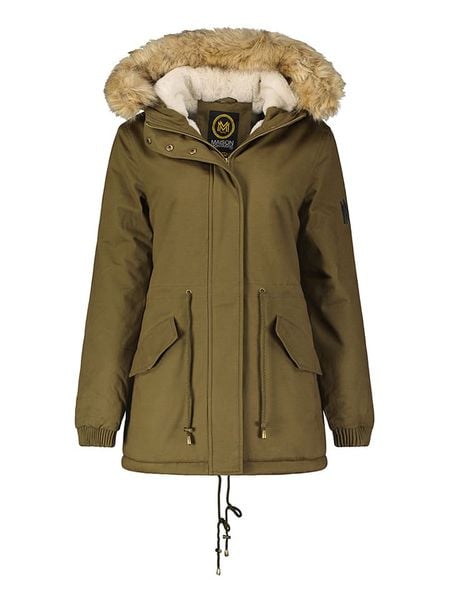 Maison Montaigne Parka "Ampumai" w kolorze khaki rozmiar: L. Brązowe płaszcze Maison Montaigne, l, bez wzorów, bez kaptura. Za 188.40 zł.