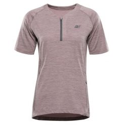 Koszulka damska rowerowa z zamkiem Alpine Pro Gereta 3. Czerwone t-shirty sportowe Alpine Pro, l, bez wzorów, z elastanu, bez ramiączek, do biegania. Za 299.00 zł.