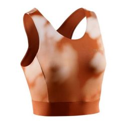 Crop Top do biegania damski CEP Bloom bezszwowy. Brązowe topy CEP, l, bez wzorów, sportowe, bez kołnierzyka, bez ramiączek. Za 179.00 zł.