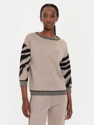 Liu Jo Sport Sweter TF4110 MS49I Czarny Regular Fit. Czarne swetry Liu Jo Sport, xl, bez wzorów, z wiskozy, sportowe, bez ramiączek. Za 599.99 zł.