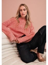 Street One Sweter w kolorze pomarańczowym rozmiar: 44. Pomarańczowe swetry Street One, bez wzorów, ze splotem, street, bez ramiączek. Za 118.84 zł.