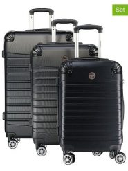 Geographical Norway 3-częściowy zestaw "Shock" w kolorze czarnym rozmiar: onesize. Czarne walizki Geographical Norway. Za 347.99 zł.