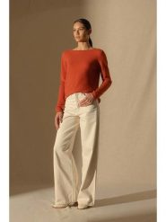 Perfect Cashmere Kaszmirowy sweter "Megan" w kolorze pomarańczowym rozmiar: M. Pomarańczowe swetry Perfect Cashmere, m, bez wzorów, z kaszmiru, bez ramiączek. Za 354.10 zł.