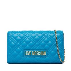 Torebka LOVE MOSCHINO. Niebieskie kopertówki Love Moschino, bez wzorów, wizytowe, bez dodatków. Za 609.99 zł.