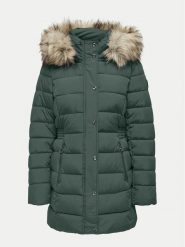 ONLY Kurtka puchowa New Luna 15304781 Zielony Regular Fit. Zielone kurtki ONLY, xs, bez wzorów, z puchu, bez kaptura. Za 199.99 zł.
