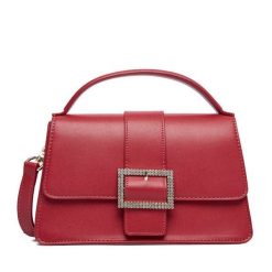 Torebka Nine West. Czerwone torebki klasyczne Nine West, bez wzorów, klasyczne, bez dodatków. Za 199.99 zł.