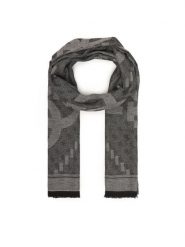 Guess Szal AM9567 POL03 Szary. Szare szaliki i kominy Guess, z aplikacjami. Za 189.99 zł.