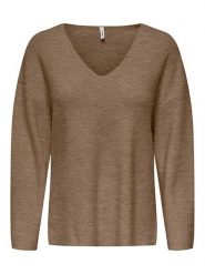 ONLY Sweter w kolorze brązowym rozmiar: XL. Brązowe swetry ONLY, xl, bez wzorów, ze splotem, bez ramiączek. Za 83.81 zł.