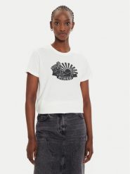 Pinko T-Shirt Trapani 100789 A23Z Biały Regular Fit. Białe t-shirty Pinko, xs, bez wzorów, z bawełny, bez kołnierzyka, bez ramiączek. Za 279.99 zł.