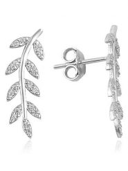 Heliophilia Srebrne kolczyki-wkrętki rozmiar: onesize. Szare kolczyki Heliophilia, z cyrkonią, srebrne. Za 110.81 zł.