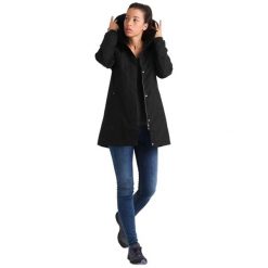 Płaszcz ocieplany dla kobiet Helly Hansen Aden. Czarne kurtki przeciwdeszczowe Helly Hansen, l, bez wzorów, z materiału, bez kaptura, primaloft. Za 698.50 zł.