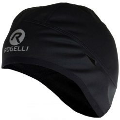 Czapka pod kask unisex Rogelli Lazio, softshellowa. Czarne czapki zimowe Rogelli, bez wzorów, sportowe. Za 70.00 zł.