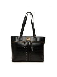 Monnari Torebka TORIMP0-24Z-BAG5950-KM20D000-R00 Czarny. Czarne shopper bag Monnari, bez wzorów, ze skóry, bez dodatków. Za 129.99 zł.