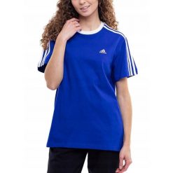 Adidas koszulka Kobieta t-shirt bluzka sportowa Essentials 3-Stripes r. S. T-shirty sportowe adidas, l, bez wzorów, z bawełny, bez ramiączek. Za 102.00 zł.