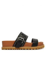 Liu Jo Klapki Livia 02 SA6109 P0102 Czarny. Czarne klapki Liu Jo, bez wzorów, ze skóry, bez obcasa, bez zapięcia. Za 469.99 zł.